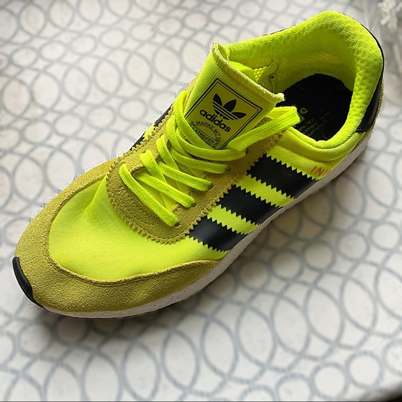 yellow adidas iniki
